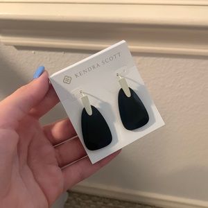 black Kendra Scott earrings